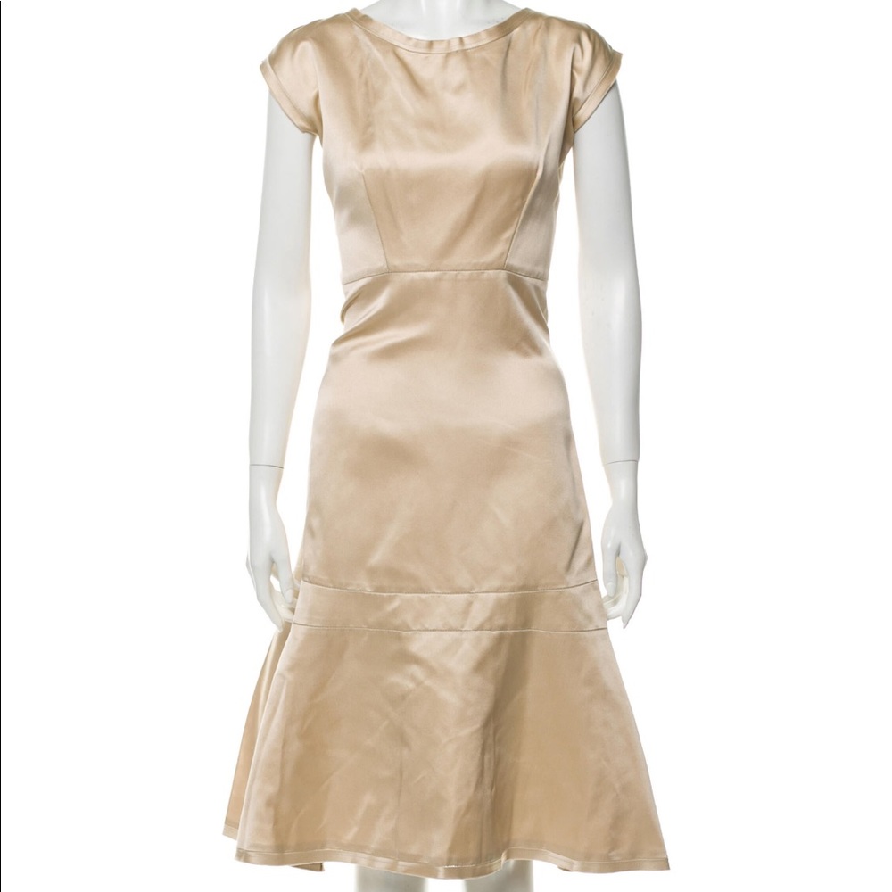 Jil Sander A-line Silk Dress